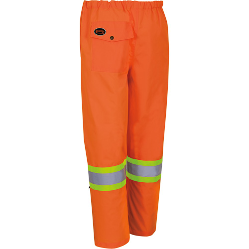 5586 450D Waterproof Safety Pants, Polyester/Polyurethane, 4X-Large, High Visibility Lime-Yellow Mukwa Safety Services