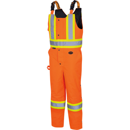 5040 Waterpoof Quilted Safety Overalls, Polyester, Small, High Visibility Orange Mukwa Safety Services