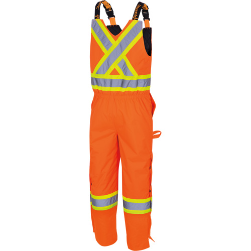 5040 Waterpoof Quilted Safety Overalls, Polyester, Small, High Visibility Orange Mukwa Safety Services