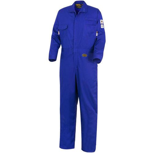 7779T Combinaisons ignifuges r&eacute;sistants aux arcs &eacute;lectriques 88/12 FR-Tech, Taille 40 (grand taille), Bleu royal, 10 cal/cm² Mukwa Safety Services