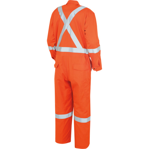 7708A Combines ignifuges et r&eacute;sistants aux arcs &eacute;lectriques &agrave; haute visibilit&eacute; The Rock FR-Tech, Taille 36, Orange haute visibilit&eacute;, 10 cal/cm² Mukwa Safety Services