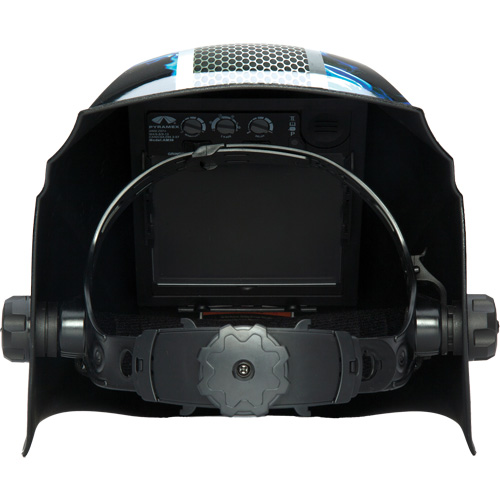 Leadhead&reg; Auto Darkening Welding Helmet, 3.8" L x 3.4" W View Area, 9 - 13 Shade Range Mukwa Safety Services
