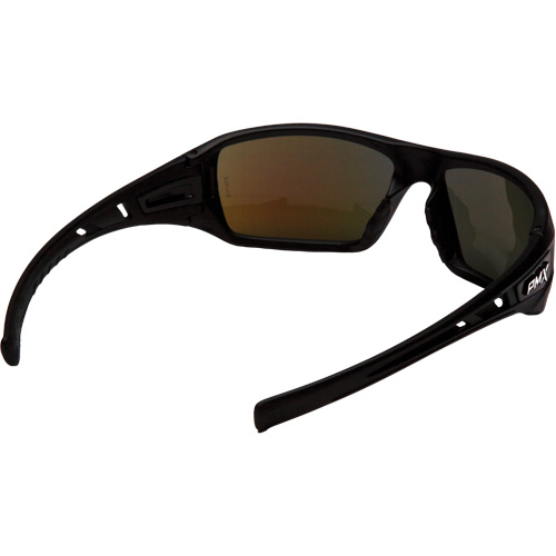 Velar Safety Glasses, Blue Mirror Lens, ANSI Z87+/Meets/Exceeds CSA Z94.3 Mukwa Safety Services