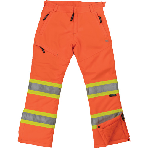 Pantalon de s&eacute;curit&eacute; isolant et extensible pour femmes, Polyester, Petit, Orange haute visibilit&eacute; Mukwa Safety Services