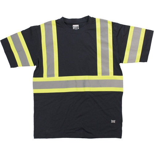 Chemise de s&eacute;curit&eacute; &agrave; manches courtes, Coton, T-petit, Noir Mukwa Safety Services