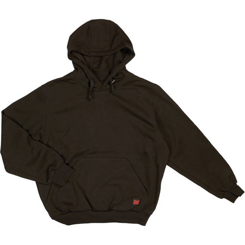 Water Repellent Fleece Pullover Hoodie, Men's, Small, Black Mukwa Safety Services