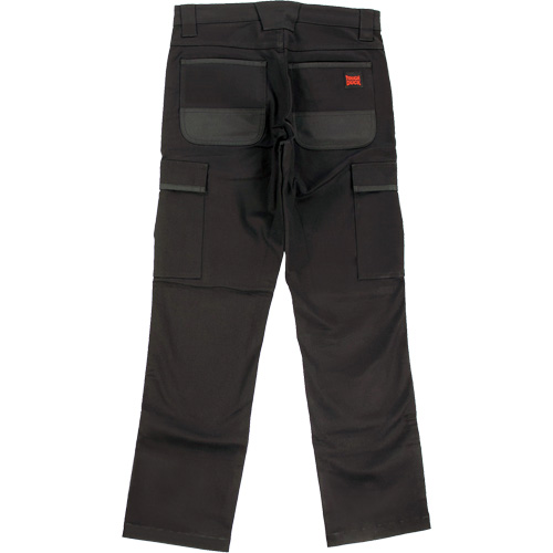 Pantalon de travail WP100, Coton/Spandex, Noir, Taille 0, Entrejambe 30 Mukwa Safety Services