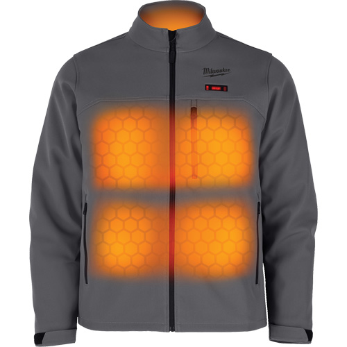 M12 Heated Toughshell Jacket (Jacket Only), Men's, Large, Grey Mukwa Safety Services