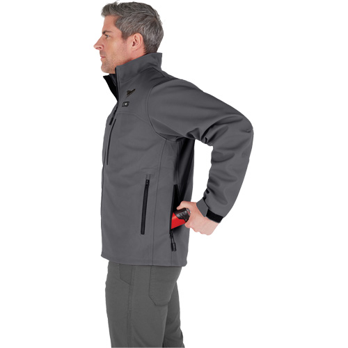 M12 Heated Toughshell Jacket (Jacket Only), Men's, Large, Grey Mukwa Safety Services