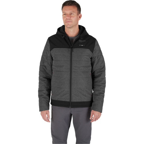 M12 Heated Quietshell Jacket with Battery, Men's, Small, Grey Mukwa Safety Services