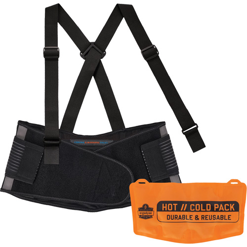 Proflex 1675 Back Support Brace with Cooling/Warming Pack, Spandex, X-Small Mukwa Safety Services