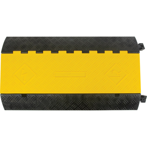 Polyurethane Cable Protector, 3 Channels, 35.43" L x 19.69" W x 3" H Mukwa Safety Services