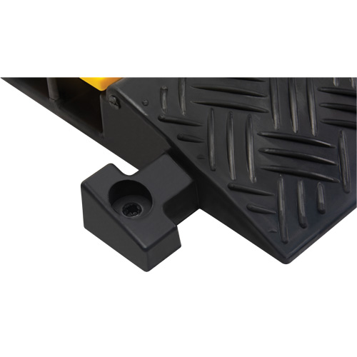 Polyurethane Cable Protector, 3 Channels, 35.43" L x 19.69" W x 3" H Mukwa Safety Services