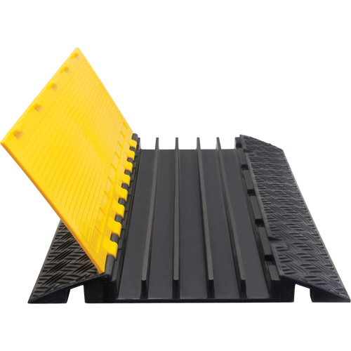 Polyurethane Cable Protector, 5 Channels, 35.43" L x 19.69" W x 2" H Mukwa Safety Services