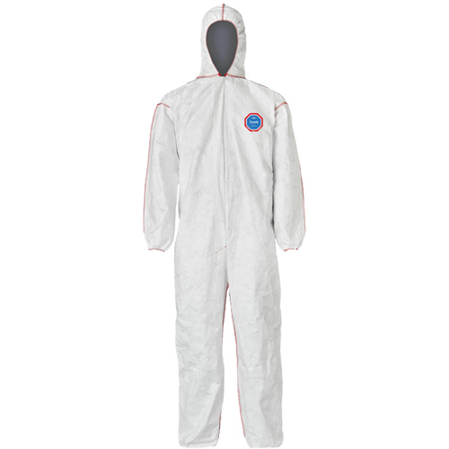 SFR Coveralls with Hood, Medium, White, Tyvek&reg; 400 Mukwa Safety Services