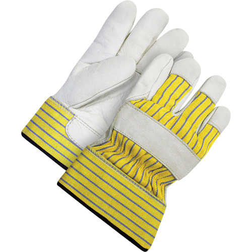 Gants d'ajusteur doubl&eacute;s avec poignet de s&eacute;curit&eacute;, 2T-Grand, Paume en Cuir fleur de vache, Doublure en Peluche d'acrylique Mukwa Safety Services