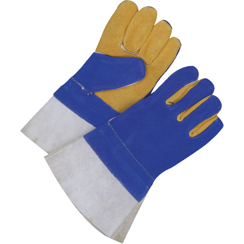 Gants pour soudeur doubl&eacute;s avec poignet de 5", Cuir de vache refendu, Taille 2T-Grand Mukwa Safety Services