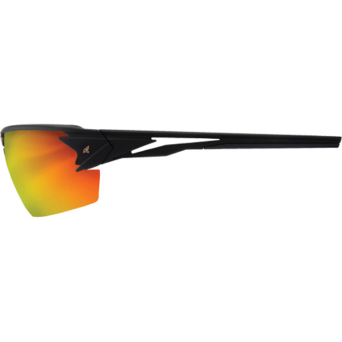 Pumori Safety Glasses, Red/Mirror Lens, Anti-Scratch, ANSI Z87+/MCEPS GL-PD 10-12/Meets/Exceeds CSA Z94.3 Mukwa Safety Services