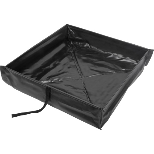Berme de confinement des d&eacute;versements repliable &agrave; rouler, Capacit&eacute; 15 gal. US, 2' la x 2' lo x 6" h Mukwa Safety Services