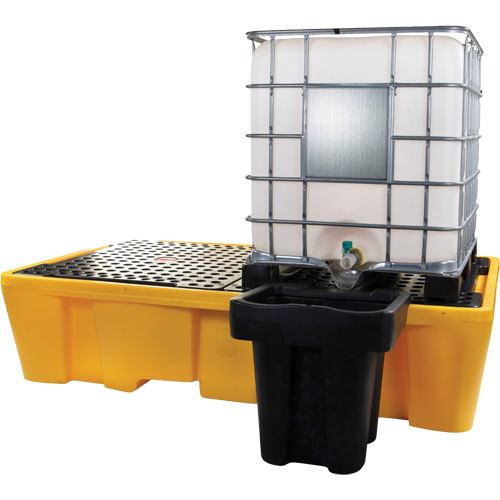 Double IBC Spill Pallet, 317 US gal. Spill Capacity, 89" x 57" x 23" Mukwa Safety Services