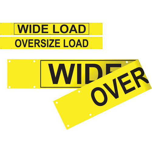 Banni&egrave;re wide load/oversized load &agrave; deux c&ocirc;t&eacute;s, Vinyle, 96" la x 12" h Mukwa Safety Services