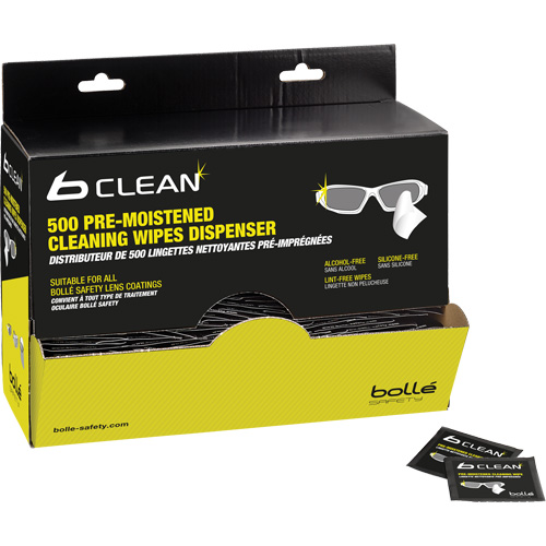 Lingettes nettoyantes pr&eacute;mouill&eacute;es B-Clean B500 Mukwa Safety Services