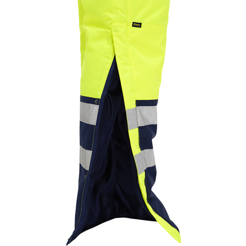Bisley&reg; Extreme Cold Bib Overall, Polyester, Small, High Visibility Lime-Yellow Mukwa Safety Services