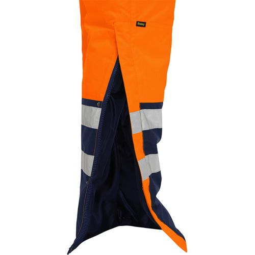 Bisley&reg; Extreme Cold Bib Overall, Polyester, Small, High Visibility Orange Mukwa Safety Services