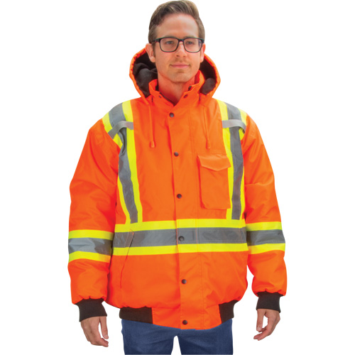 Parka d'hiver imperm&eacute;able 7-en-1, Orange haute visibilit&eacute;, Moyen Mukwa Safety Services
