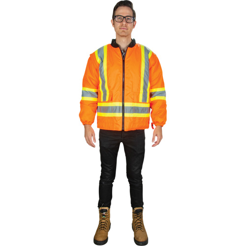 Parka d'hiver imperm&eacute;able 7-en-1, Orange haute visibilit&eacute;, Moyen Mukwa Safety Services