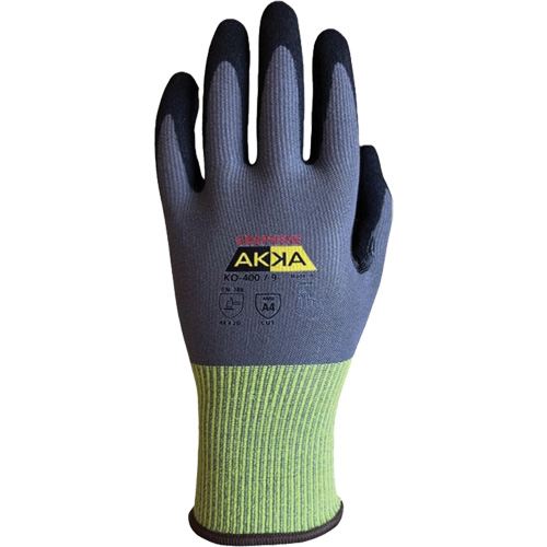 Gants r&eacute;sistants &agrave; la coupe interm&eacute;diaires KO-400, Taille 6, Calibre 15, Rev&ecirc;tement Nitrile, Enveloppe en Nylon/PEHP/Spandex/Graph&egrave;ne, ASTM ANSI niveau A4/EN 388 niveau D Mukwa Safety Services
