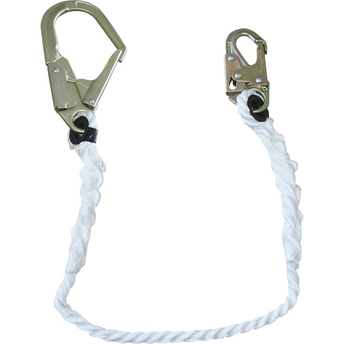 LAN-1242-4 Longe &agrave; corde de retenue 5/8", 1 branches, 4', Classe CSA A Mukwa Safety Services