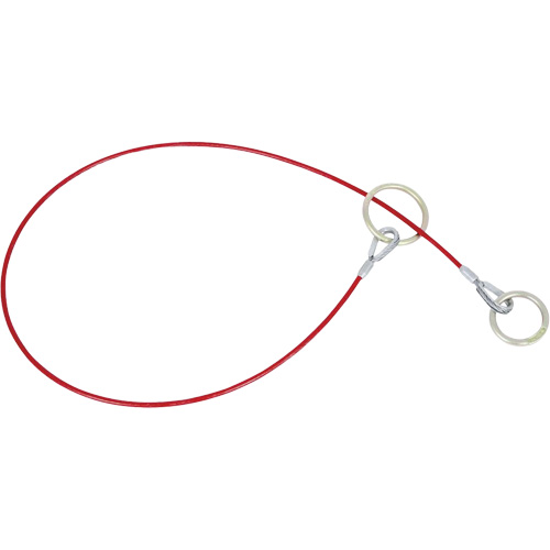 AS-21110-6 6' Cable Anchor with O-Ring Ends, Sling, Permanent Use Mukwa Safety Services