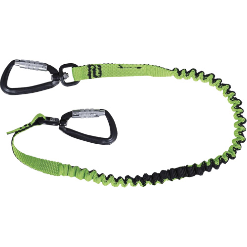 TT-9903 Slim Line Tool Lanyard, Bungee, Dual Carabiner Mukwa Safety Services