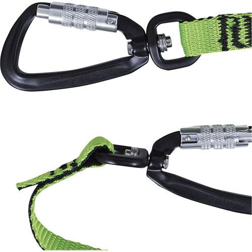 TT-9903 Slim Line Tool Lanyard, Bungee, Dual Carabiner Mukwa Safety Services