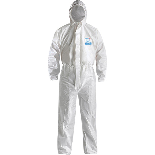CoverMe XP1800  Type 5/6 Coveralls with Hood, 4X-Large, White, Microporous Mukwa Safety Services