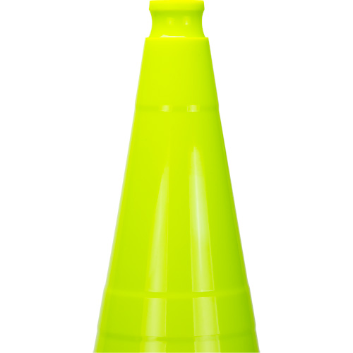 Premium Traffic Cone, 28", Lime Green Mukwa Safety Services