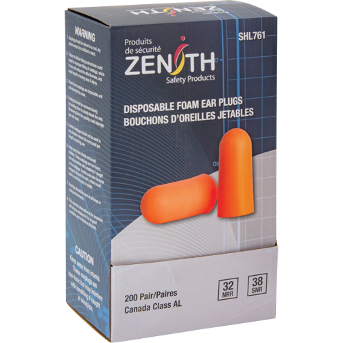 Foam Earplugs, Pair - Polybag Mukwa Safety Services