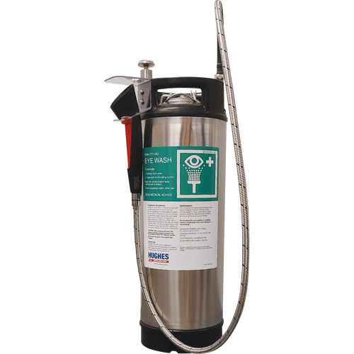 Douche d'urgence ind&eacute;pendante et portable, Pressuris&eacute;, Capacit&eacute; 4 gal., Conformit&eacute; Aucune Mukwa Safety Services
