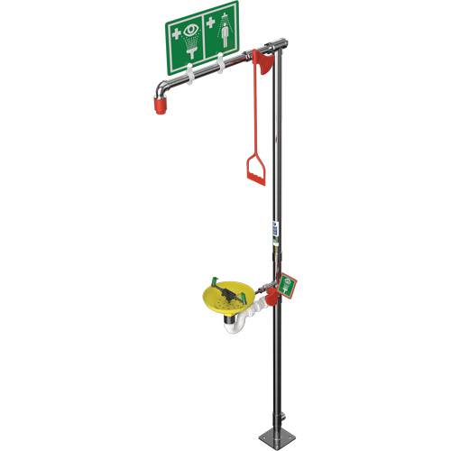 Combination Shower with Open ABS Bowl & Top Inlet, Pedestal Mukwa Safety Services