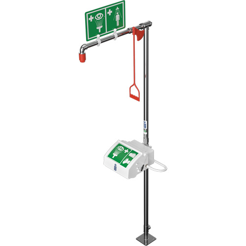 Combination Shower with Closed ABS Bowl & Top Inlet, Pedestal Mukwa Safety Services