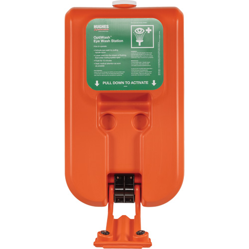 Poste de douche oculaire portable autonome, Aliment&eacute; par gravit&eacute;, Capacit&eacute; 10 gal., Conformit&eacute; ANSI Z358.1 Mukwa Safety Services
