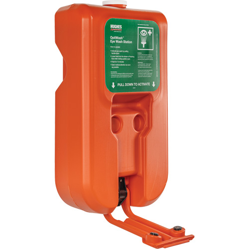 Poste de douche oculaire portable autonome, Aliment&eacute; par gravit&eacute;, Capacit&eacute; 10 gal., Conformit&eacute; ANSI Z358.1 Mukwa Safety Services