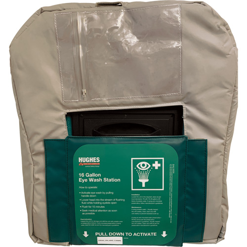 Enveloppe isol&eacute;e pour douche oculaire de 16 gallons aliment&eacute;e par gravit&eacute; Mukwa Safety Services