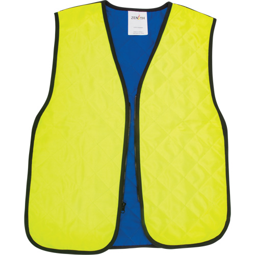 Evaporative Cooling Vest, Medium, High Visibility Lime-Yellow Mukwa Safety Services