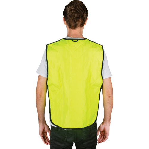 Evaporative Cooling Vest, Medium, High Visibility Lime-Yellow Mukwa Safety Services
