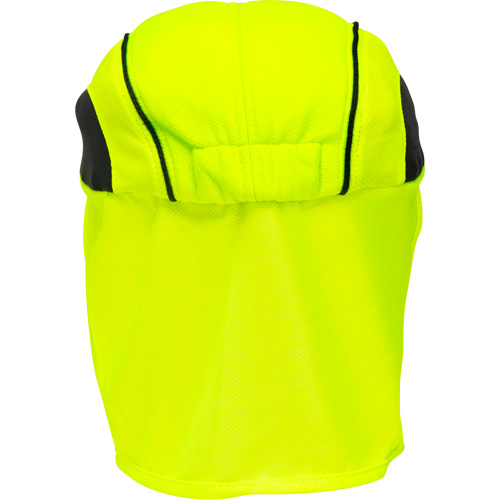 Cooling Hat with Neck Shade, Hi-Vis Lime Mukwa Safety Services