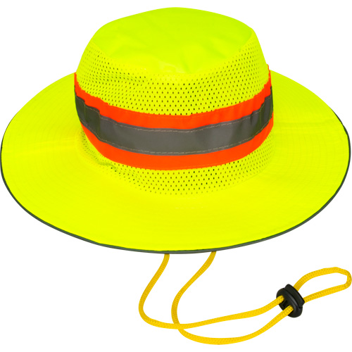 Evaporative Cooling Ranger Hat, Hi-Vis Lime Mukwa Safety Services