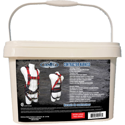 Contractor Safety Harness in Pail, CSA Certified, Class AP, X-Large, 352 lbs. Cap. Mukwa Safety Services