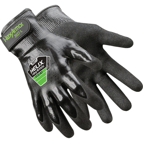 Gants Helix 3027, Taille 6/T-petit, Calibre 21, Rev&ecirc;tement Nitrile, Enveloppe en PEHP, ASTM ANSI niveau A7 Mukwa Safety Services